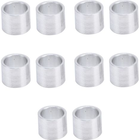 Bardusch - Entretoise En Aluminium, Entretoise En Métal Entretoise Ronde En Aluminium Douille D'espacement Non Filetée Entretoise Externe Non Filetée Unie 10 mm (1/5)