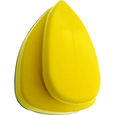 Disque de Polissage Triangulaire de Rat, Auto-adhésif en Pu Jaune, Confortable à Tenir Main-d'œuvre pour Ponçage du Bois et Polissage Automobile (1/5)