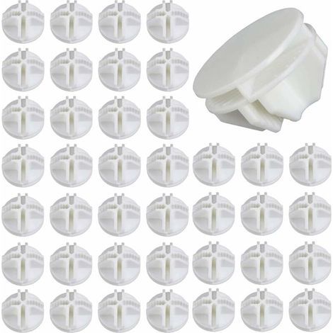40 connecteurs modulaires en ABS blanc pour cubes de rangement – idéal étagères et casiers sur mesure (1/5)