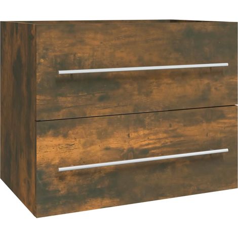 Maison Exclusive - Waschbeckenschrank Räuchereiche 60x38,5x48 cm