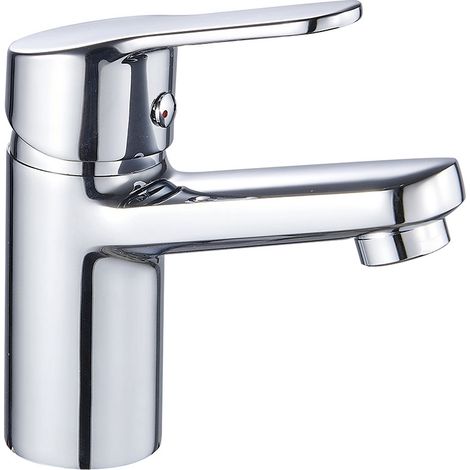 Kibath Grifo de Lavabo monomando ASPA acabado CROMO brillo fabricado en latón (1/4)