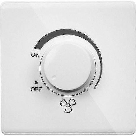 Interrupteur variateur pour ventilateur de plafond, commande murale 220 V 10 A, régulation de vitesse progressive, taille standard 86. (1/5)
