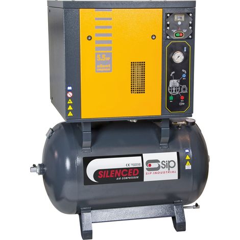 SIP NB5.5/270 Silenced Piston Compressor - L7 x W7 x H30 cm