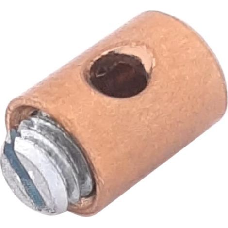 Serre câble à Visser butée Fixation câble gaz accélérateur carburateur Cyclo Moto Scooter Tondeuse Pocket Bike (5x6mm) (1/4)