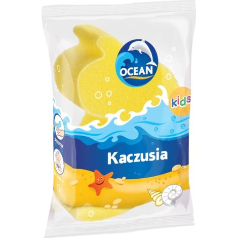 Badeschwamm mit Ozeanente für Kinder, 1 Stück (1/4)