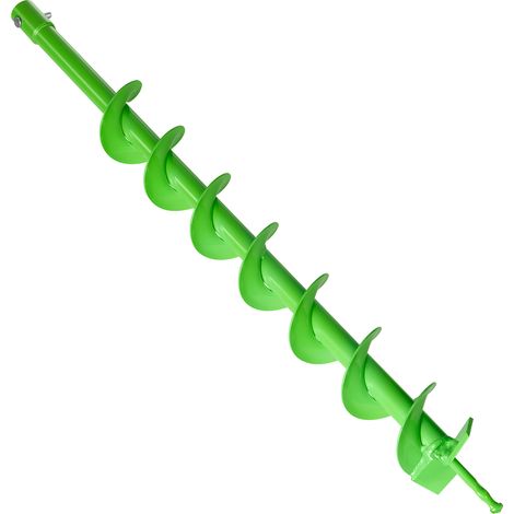 Mophorn Erdbohrer für Bohrmaschine, Ø 60x790 mm Gartenbohrer, passend für Bohrgeräte mit 20 mm Innendurchmesser, Bohraufsatz für Pfostenlöcher, ideal für Gartenarbeiten und Zaunbau