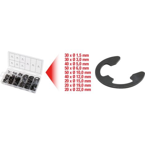 Sortiment von E-Typ Sicherungsringen x300