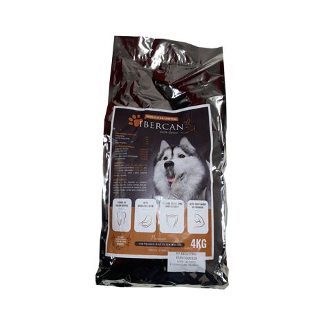 IBERCAN para perros adultos con carne de vacuno y cerdo ibérico 4KG