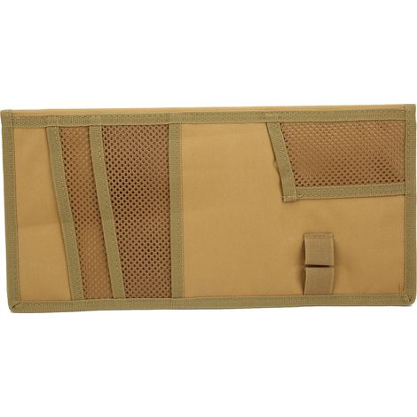 Étui de rangement pour pare-soleil auto, grande capacité, toile Oxford, pour voitures camions SUV pickups (Kaki) (1/5)