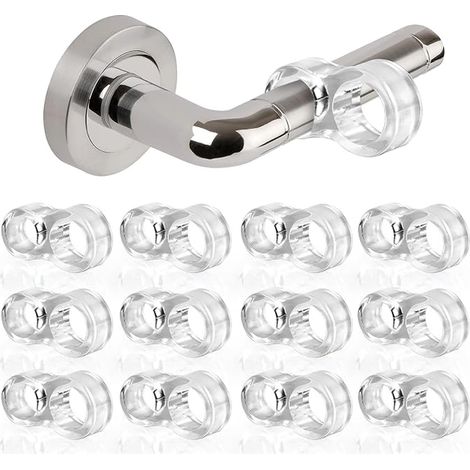 PVC Door Stoppers, Silicone Door Stoppers, Anti-Handle, Transparent Door Handle, Wall and Window Furniture (1/5)