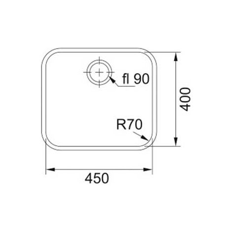 Fregadero Bajo encimera Acero inoxidable Cuadrado 1 Senos MEPAMSA (1/2)