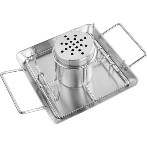 Support à rôtir pour canette de bière, Support Poulet Barbecue en 430 Acier Inoxydable Support de Poulet pour canette de bière, Vertical Chicken Gril, Inclus 4 Piques à légumes pour Grill (1/5)