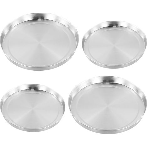 Kochfeldabdeckung – 4er-Set – Edelstahl – Brennerschutz – Standard-Elektrokochfeld – 17 cm und 21 cm (1/5)