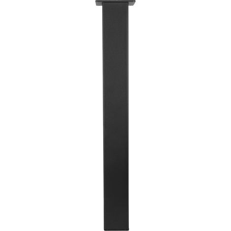 Pata de mesa cuadrada negra - 80 x 80 x 720 mm