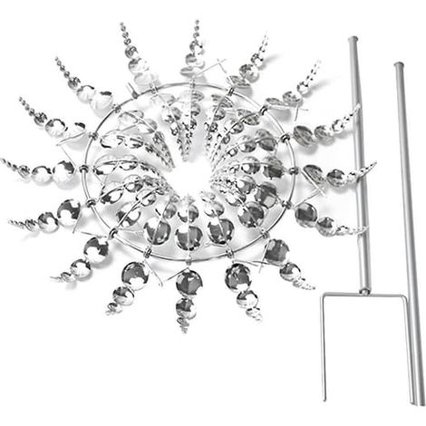 Girouettes d'extérieur, girouettes de jardin en métal de 30 cm, sculptures éoliennes pour la décoration de jardin (1/4)