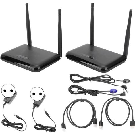 HD WiFi multimedia interface extension, wireless stereo audio-video receiver, 100-240V transmitter, EU plug (1/5)