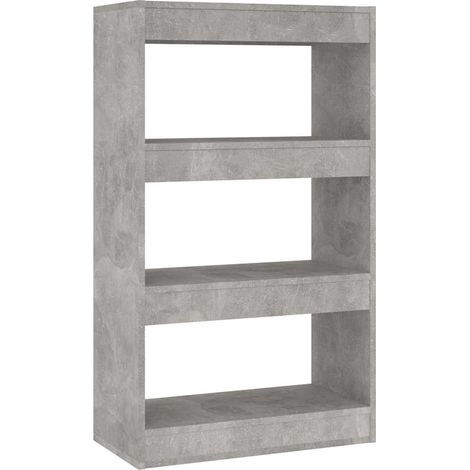 Maison Exclusive - Bücherregal/Raumteiler Betongrau 60x30x103 cm