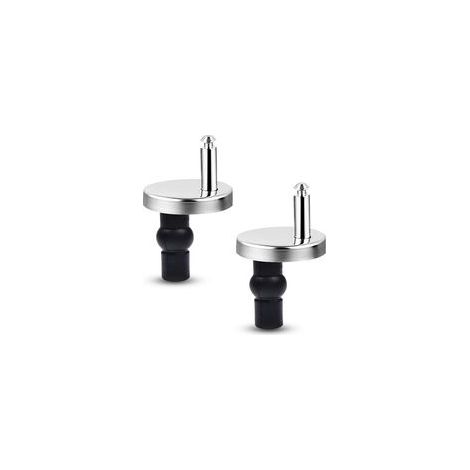2 Pièces CharnièRe Abattant WC Fixations, CharnièRes à DéPloiement Rapide Fixations, Fixation Abattant WC, Fixation Abattant WC Universel pour Fixation Cuvette WC (1/5)