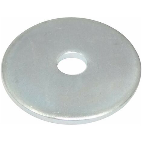 Pair - C44416 - Lot de 20 Rondelles plates larges M6x30 mm - épaisseur 2 mm - DIN9021 - en acier zingué - couleur argent - assemblage boulon vis écrou serrage étanchéité fixation (1/5)