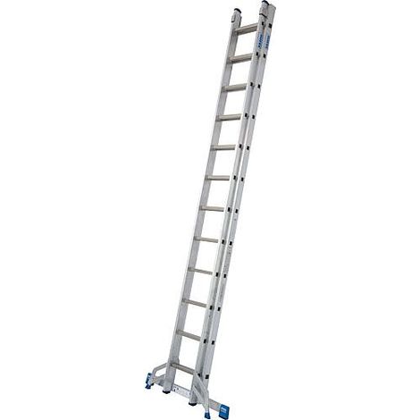 Echelle coulissante KRAUSE STABILO, 2 x 12 echelons avec traverse