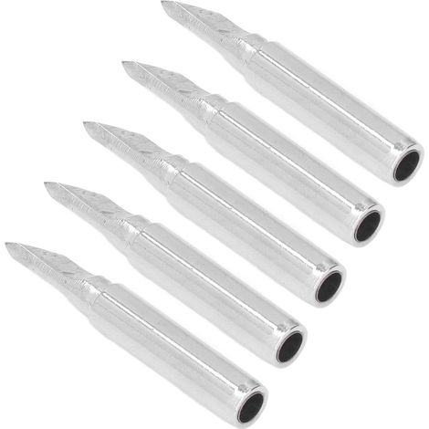 Kit de 5 pointes de fer à souder pour station de soudage BGA, kit de pointes de soudage en cuivre, accessoires de quincaillerie série 900M (pointe de type K) (1/5)