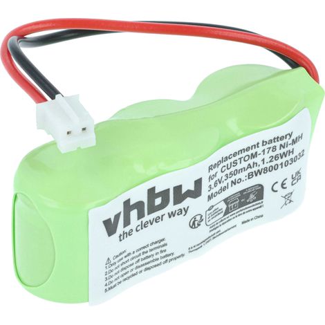 vhbw Akku kompatibel mit Oregon Scientific STR938, STR928, STR918, STR968 Wetterstation (350 mAh, 3,6 V, NiMH)