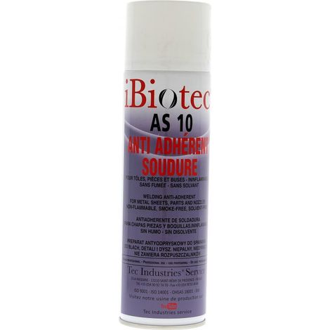 Anti-Adhérent Soudure AS 10 Ibiotec en Aérosol 400mL