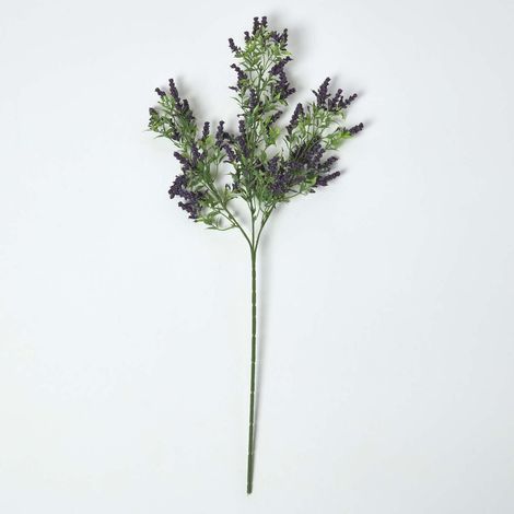 HOMESCAPES Lavande artificielle en tige, 69 cm (1/5)