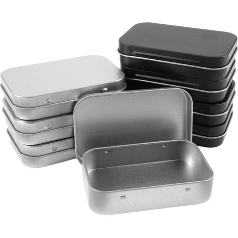 8 Pièces Mini Boite Metal, 9,5 x 6 cm Boîtes Métalliques avec Couvercle (1/5)