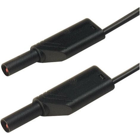 Hirschmann Test & Measurement MLS WS 200/2,5 sw Sicherheits-Messleitung Lamellenstecker 4 mm Lamelle (1/3)