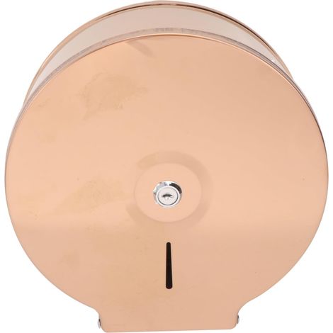 Porte-papier toilette mural en acier inoxydable, design rond moderne, installation facile sans (1/5)