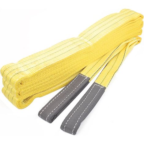 8 mètres longueur 3T Nylon-Tragetuch Gerader Kapazität zum Anheben Zuggurt gelb (1/3)