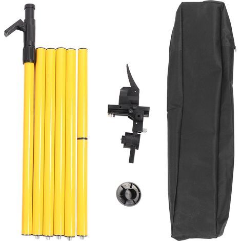 4.2 m laser mounting pole, 360° rotation, multi-function fine adjustment, telescopic rod with spring base (1/5)