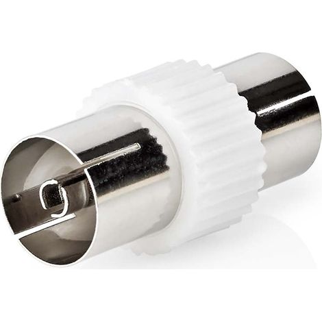 Adaptador de antena y satélite  IEC (coaxial) Hona  IEC (coaxial) Hona  Platerado de níquel  75 ohmios  Rak  Metal / Plástico  vitamina  1º.  Sobre