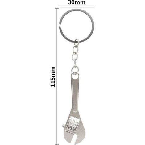 Cle a molette Mini Clef Porte-Cles Gadget Ajustable Outil Main Bricolage (1/4)