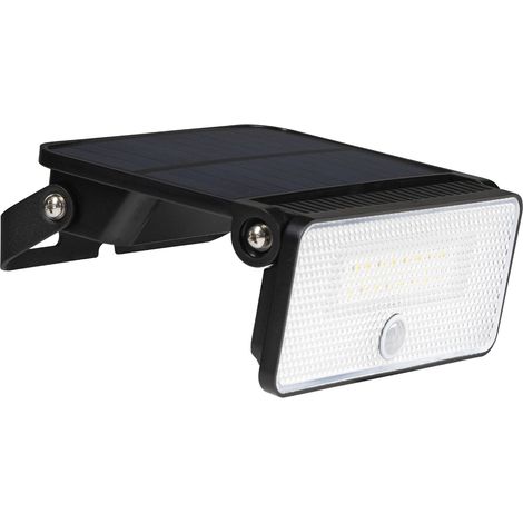 LED Solar Wandleuchte mit Sensor IP54 4000K 1000 Lumen Schwarz (1/5)