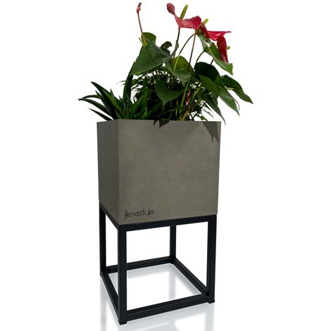 LOFT FIORINO Blumenständer grau 22x22x40 cm