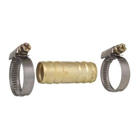 Cornat Schlauchverbinder 9,53 mm (3/8) inkl. 2 Klemmen Installationsmaterial