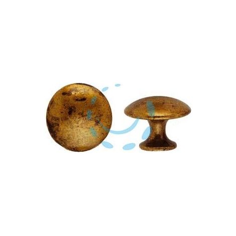 POMOLI PER MOBILI MOD.24220 IN ZAMA OTTONE ANTICATO - ø mm.25