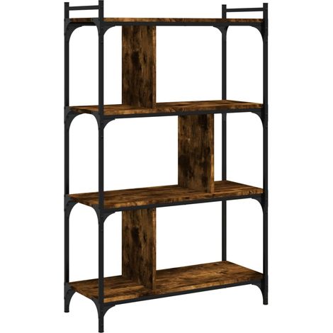 Maison Exclusive - Bücherregal 4 Böden Räuchereiche 76x32x123 cm