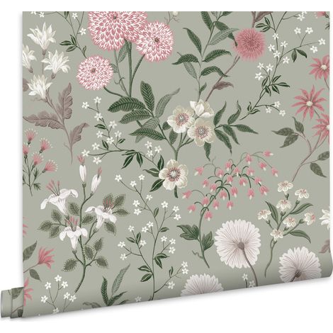 Laura Ashley Vliestapete Otterham Garden Pistachio 10mx52cm (1/5)