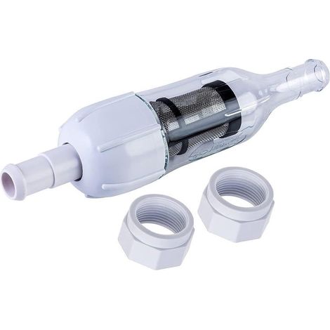 Écrou de tube transparent D15 pour assemblages de piscine, pièce de rechange compatible Polaris 48-080 avec tamis intégré (1/5)