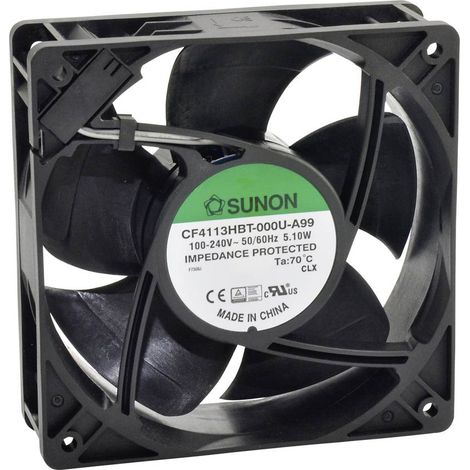 Sunon CF4113HBT-1000U-A99 Ventilateur axial 230 V/AC 185.1 m³/h (L x l x H) 38 x 120 x 120 mm