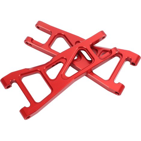 kit de remplacement de bras de suspension inférieur avant pour voiture télécommandée 1/10 (rouge) (1/5)