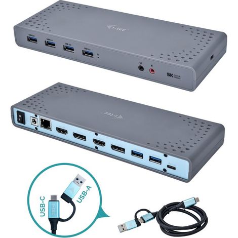 USB 3.0 / USB-C / Thunderbolt 3 Dual Display Docking Station (1/5)