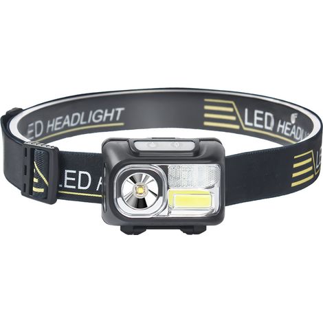 GROOFOO Lampe Frontale LED Rechargeable,Torche Frontale Puissante étanche with 8 Modes d’éclairage Réglable Lampes Frontales Convient Aux Enfants et Aux Adultes Pêche,Camping,Cyclisme [Classe énergéti