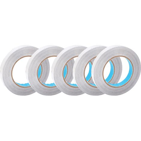 Lot de 5 rouleaux de ruban adhésif en feuille d'aluminium ignifugé, conducteur et isolant thermique pour l'étanchéité des conduits (1/5)