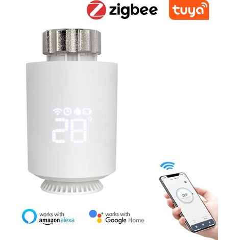 VannThermostatique De Radiateur Termostato d'azione del radiatore Intelligent TRV Support de contrôleur de température de soupape termostatico TempéRature Programmabile (1/5)
