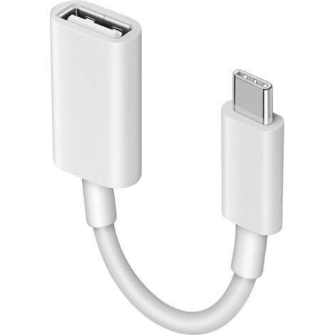 Adaptateur USB-C vers USB, câble OTG USB-C mâle vers USB-C femelle, compatible avec iPhone 16 Pro Max/16 Plus/16/15, iPad, MacBook Pro/Air, Samsung Galaxy S24/S23/S22 (1/5)