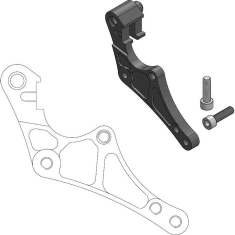 ADAPTADOR SOBREDIMENSIONADO MOTO-MASTER DE 320 MM (SUPERMOTO) PARA ABRAZADERA OEM - KTM, HUSABERG, HUSQVARNA (VER DESCRIPCIÓN ADICIONAL)